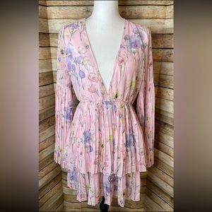 Women’s Pleated Floral Dress